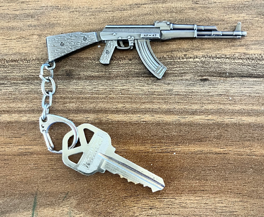 AK 47 keychain: The only Communist idea the left doesn't like