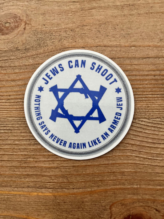 Jews Can Shoot Sticker