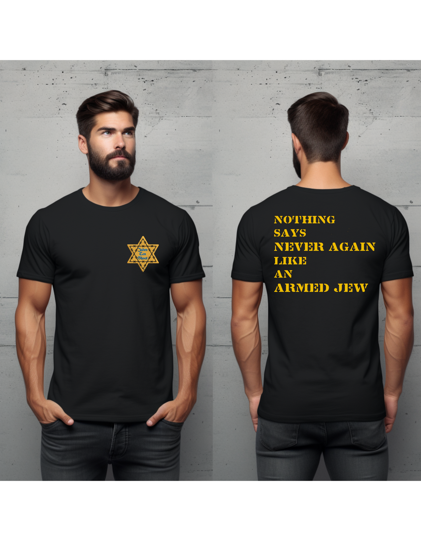 Juden Can Shoot - Yellow Star Badge we can now Wear With Pride