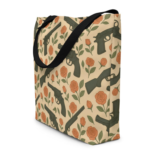 The Armed Rose Tote large with pocket