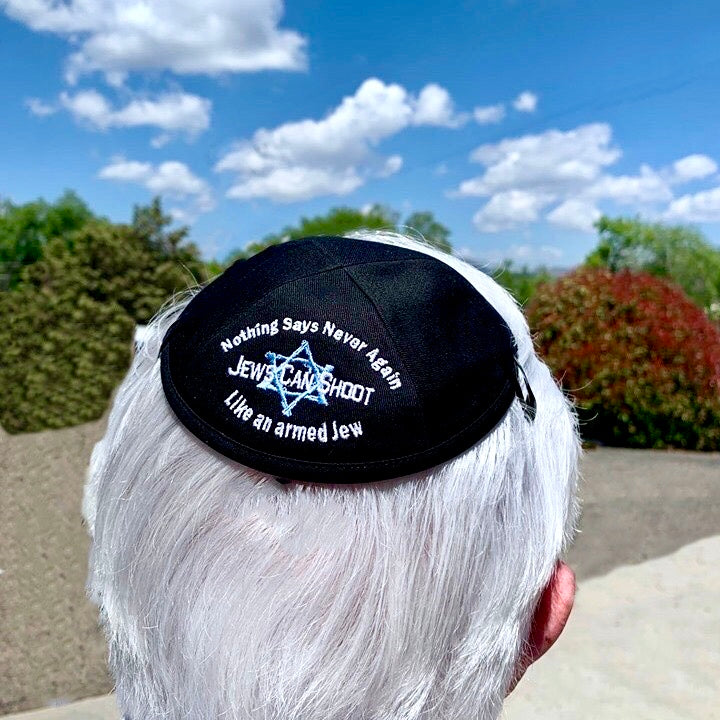 Jews Can Shoot Embroidered Kippah – A Powerful Statement of Strength