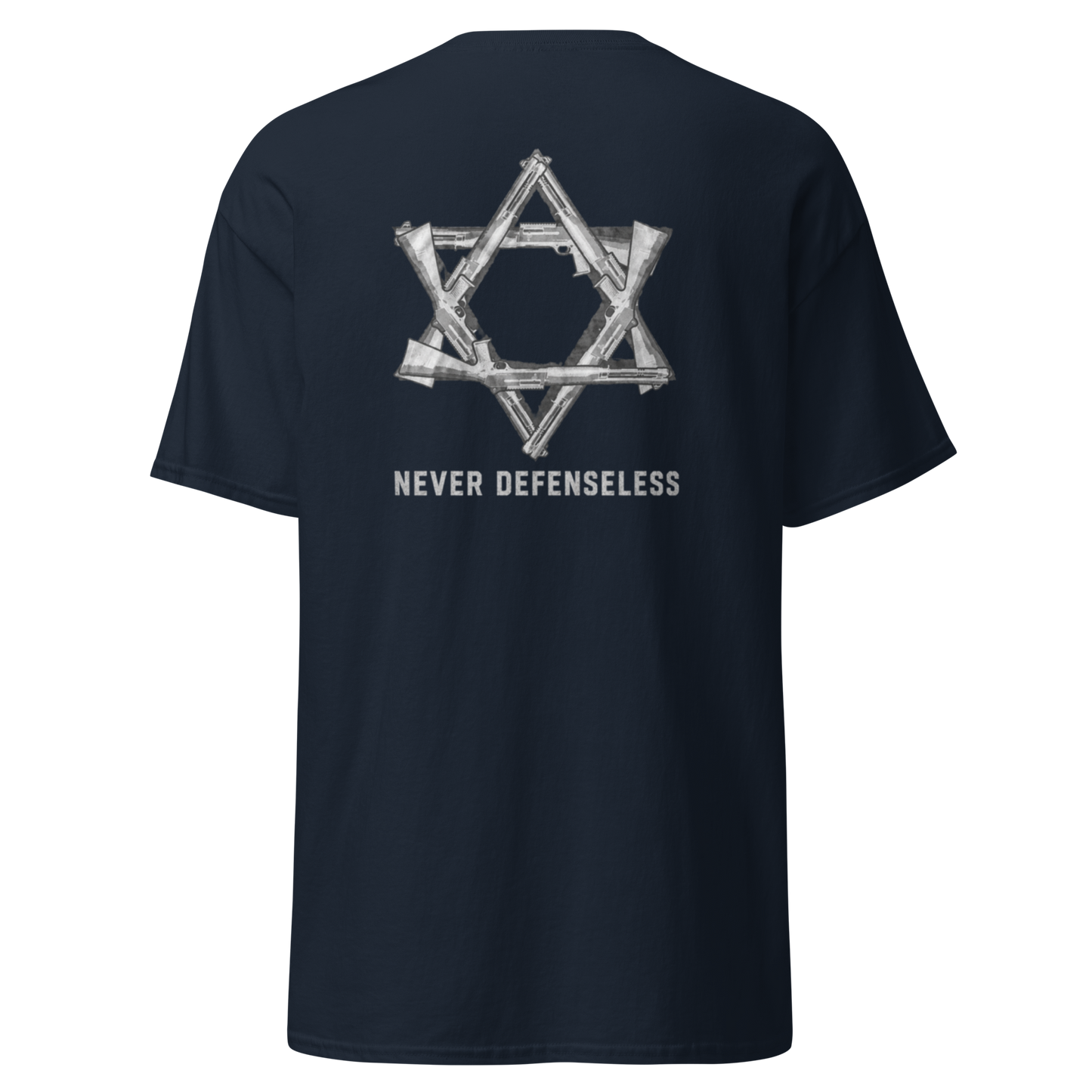 Never Defenseless™ Black Tee