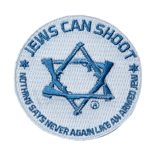 Jews Can Shoot - "Nothing says 'Never Again' like an armed Jew patch - One color - LOW STOCK