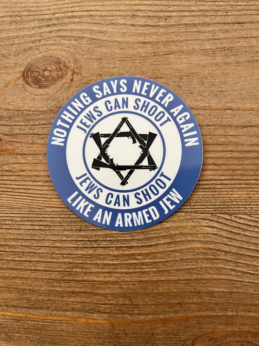 Jews Can Shoot Sticker