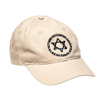 Jews Can Shoot - Nothing says NEVER AGAIN like an ARMED Jew KHAKI ball cap