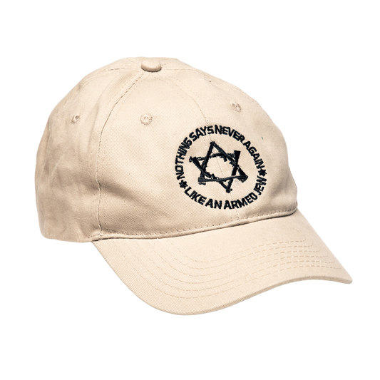 Jews Can Shoot - Nothing says NEVER AGAIN like an ARMED Jew KHAKI ball cap