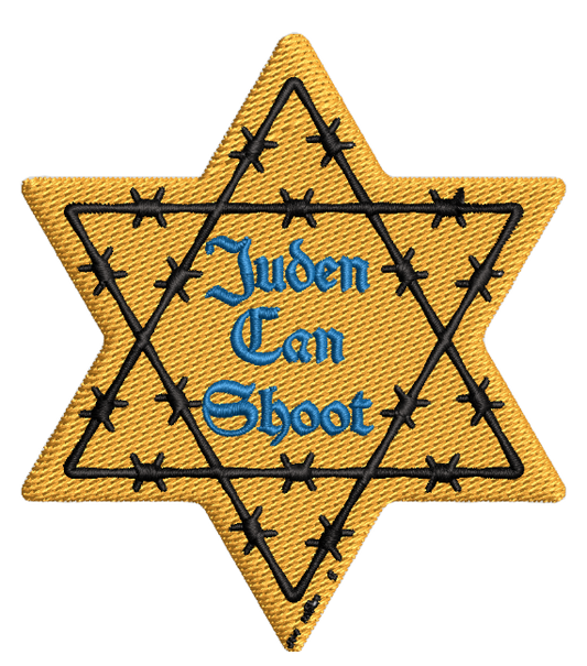 Juden Can Shoot patch - The yellow patch we now display with Pride