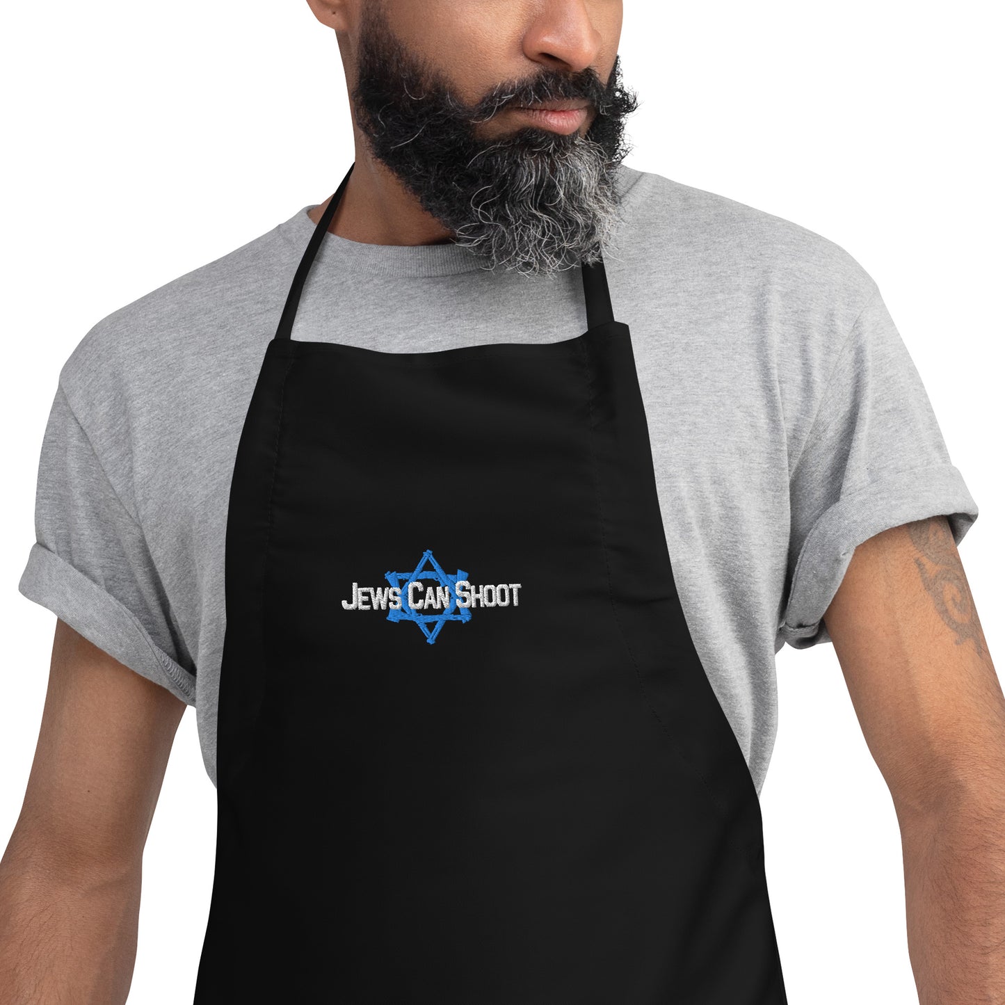 Jews Can Shoot Embroidered Apron