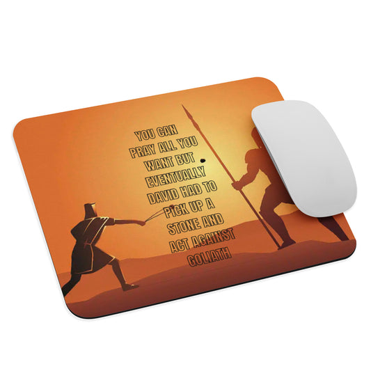 David and Goliath Mouse Pad