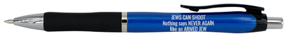 JEWS CAN SHOOT® Ballpoint Pen Set (3-Pack) — “Nothing Says Never Again Like an Armed Jew®” | Black Ink