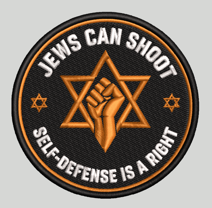 Jews Can Shoot "Self-Defense Is a Right" Embroidered Patch – 3"