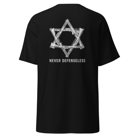 Never Defenseless™ Black Tee