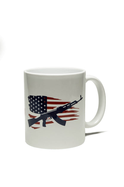 Patriotic Armed American - Ceramic Mug