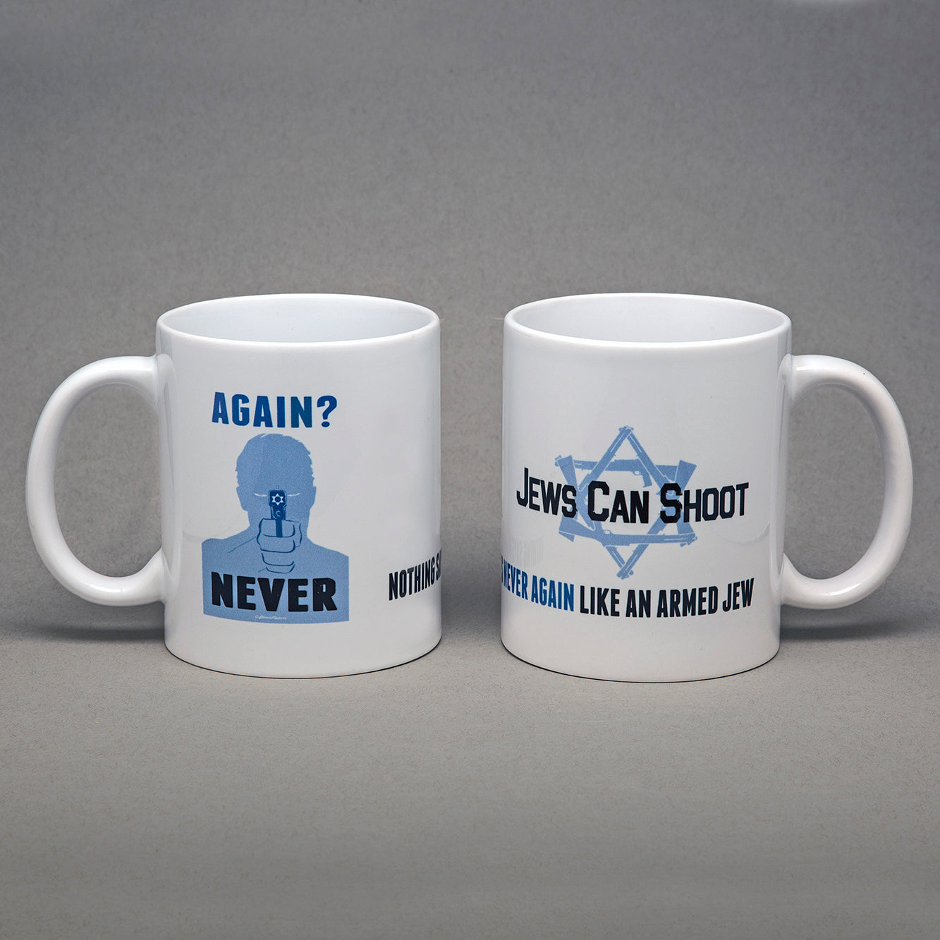 "Again? Never" 11 oz ceramic mug