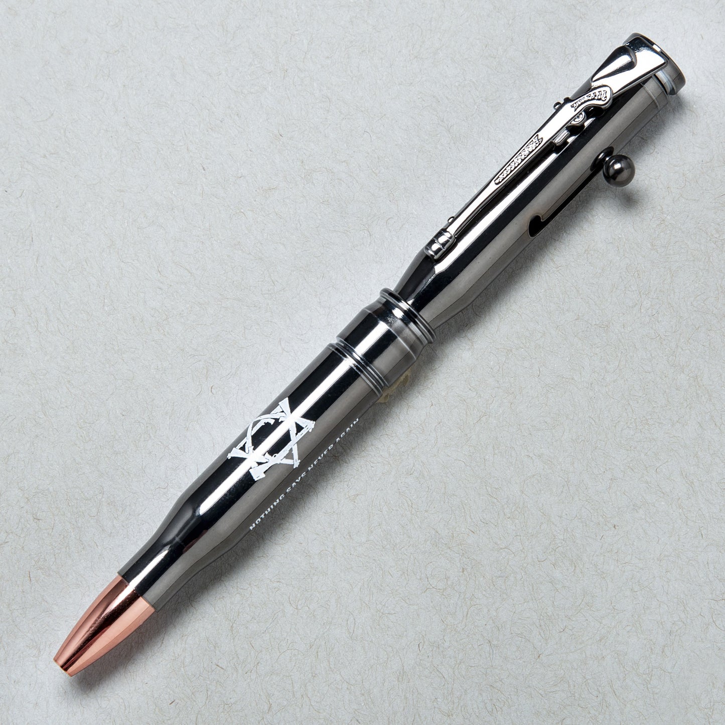 Rifle Bullet Ballpoint Metal Pen  with JEWS CAN SHOOT logo
